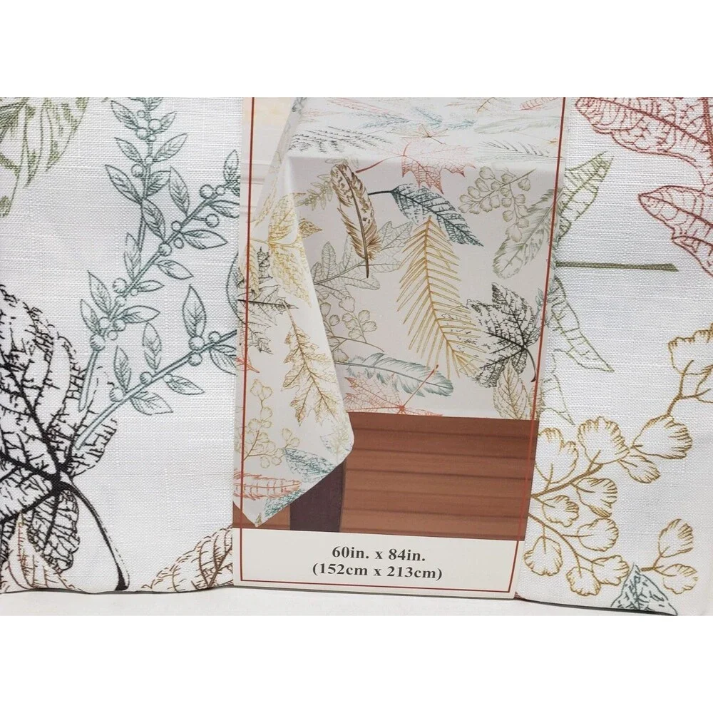Printed Linen Tablecloth 60